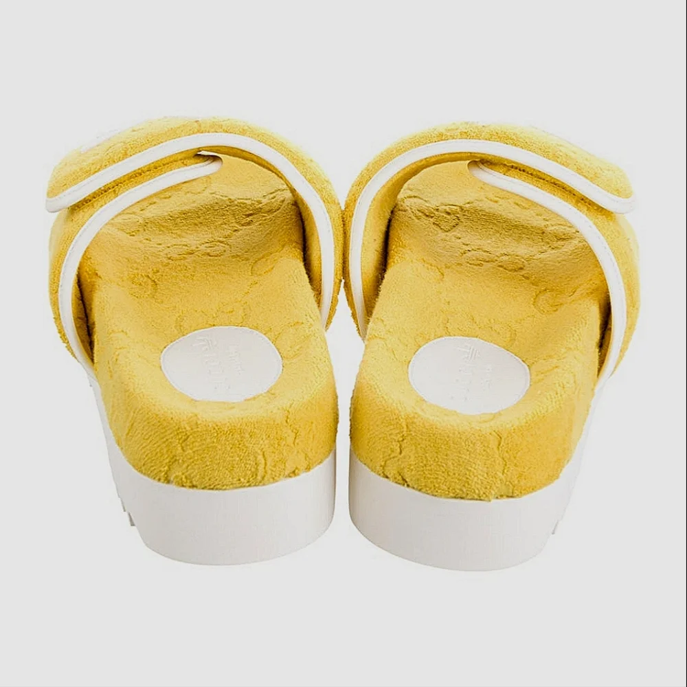 GUCCI ADIDAS COLAB PLATFROM SLIDES SHOES
